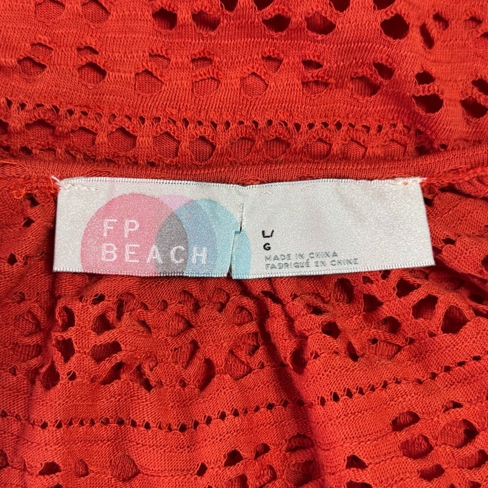 Free People Beach Eyelet Top With Cami - Picture 7 of 8